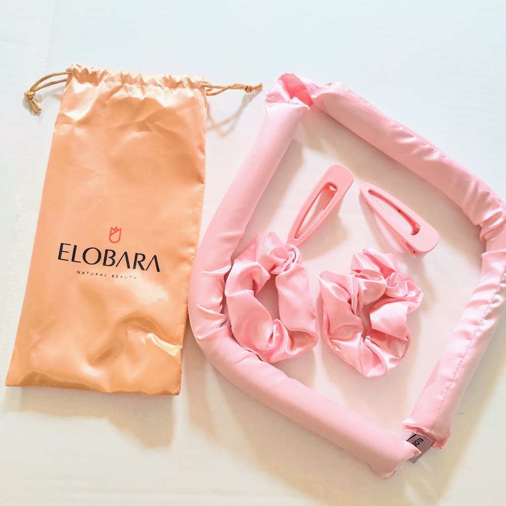 Elobara heatless curler device Silk Curling Ribbon Rods